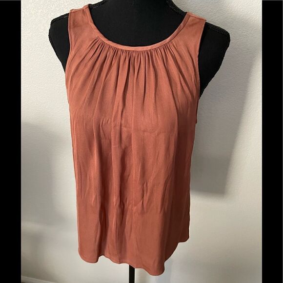 NWT Anthropologie Sleek Draped Low-Back Blouse - Picture 3 of 12